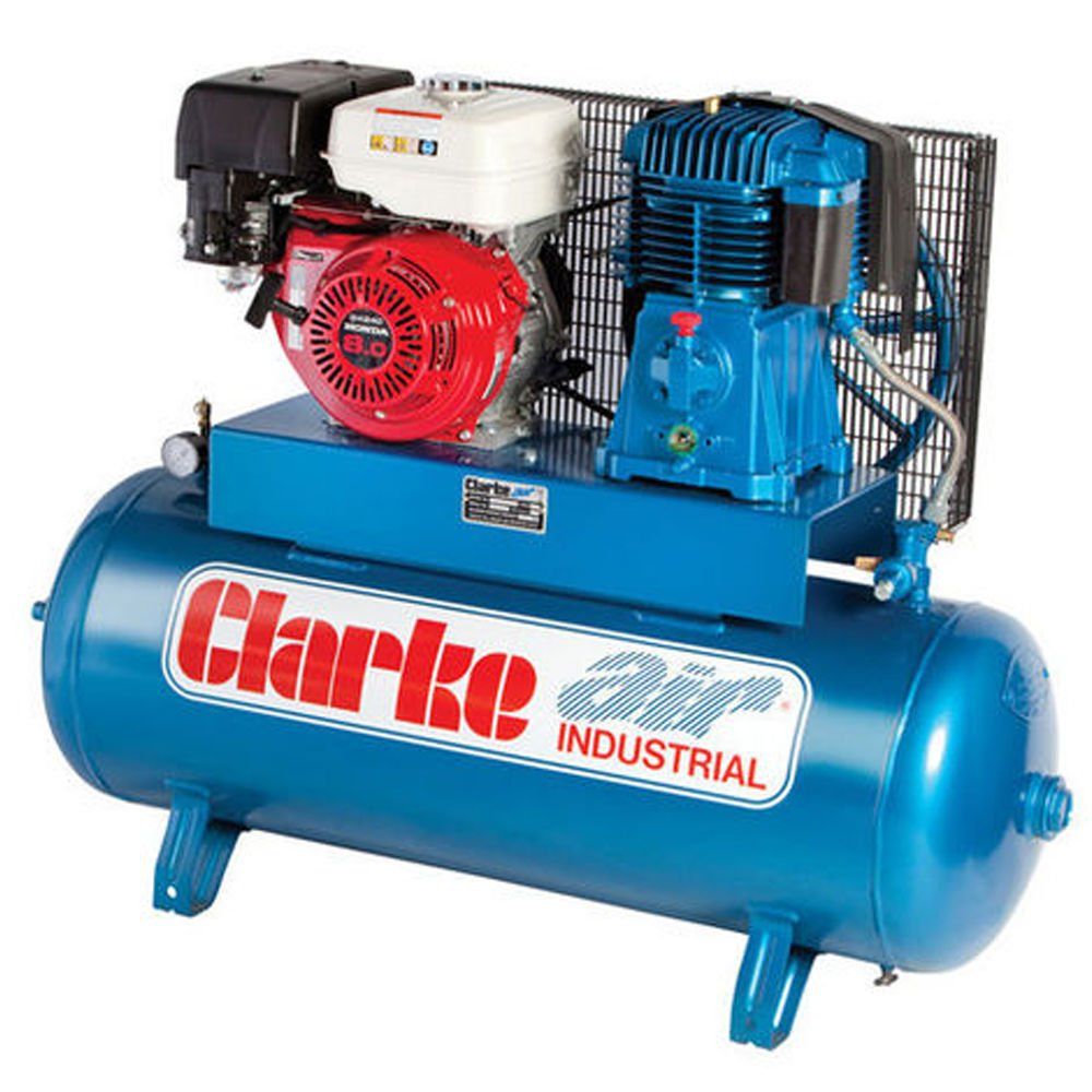 Clarke Clarke SP27EC150 23cfm 150 Litre 8HP Electric Start Petrol Air Compressor - Image 1