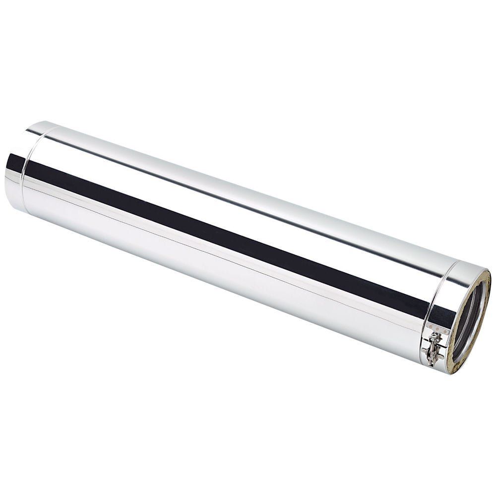 Clarke 6" Stainless Steel Twin Wall Flue 1000mm - Image 1