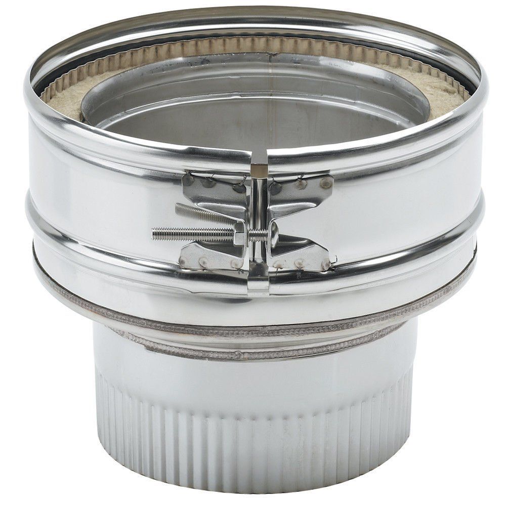 Clarke 6" to 6" Appliance Connector Vitreous to Stainless - Image 1