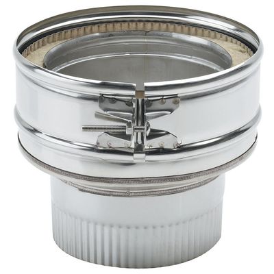 Clarke 5" to 6" Appliance Connector Vitreous to Stainless