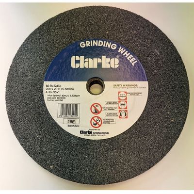 Clarke Clarke 200 x 20 x 16mm bore Medium Grinding Wheel