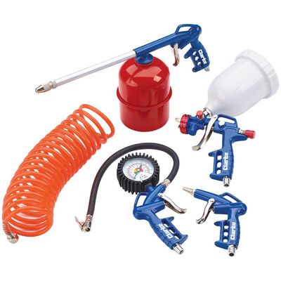 Clarke Clarke KIT1100 5 Piece Air Tool Kit With Gravity Fed Spray Gun