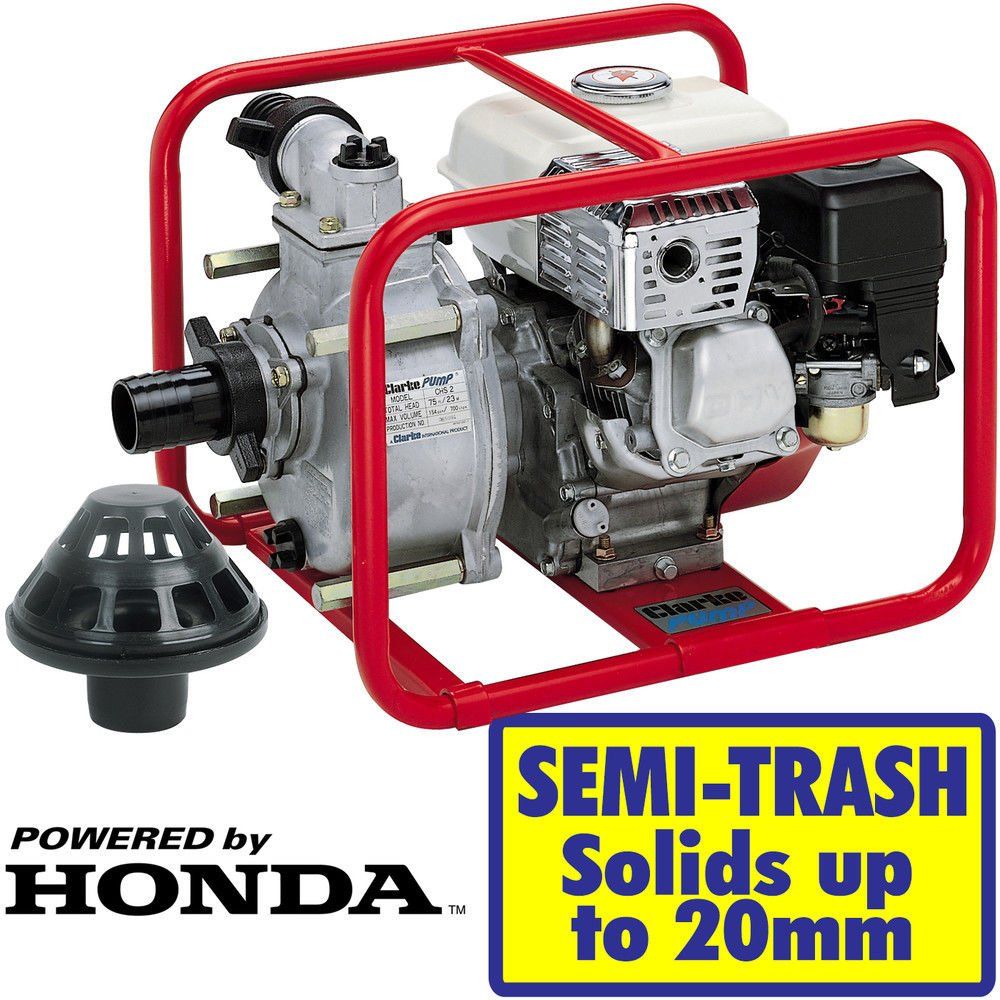 Clarke Clarke CHS2E - 2" Petrol Powered Semi-Trash Water Pump - Image 1