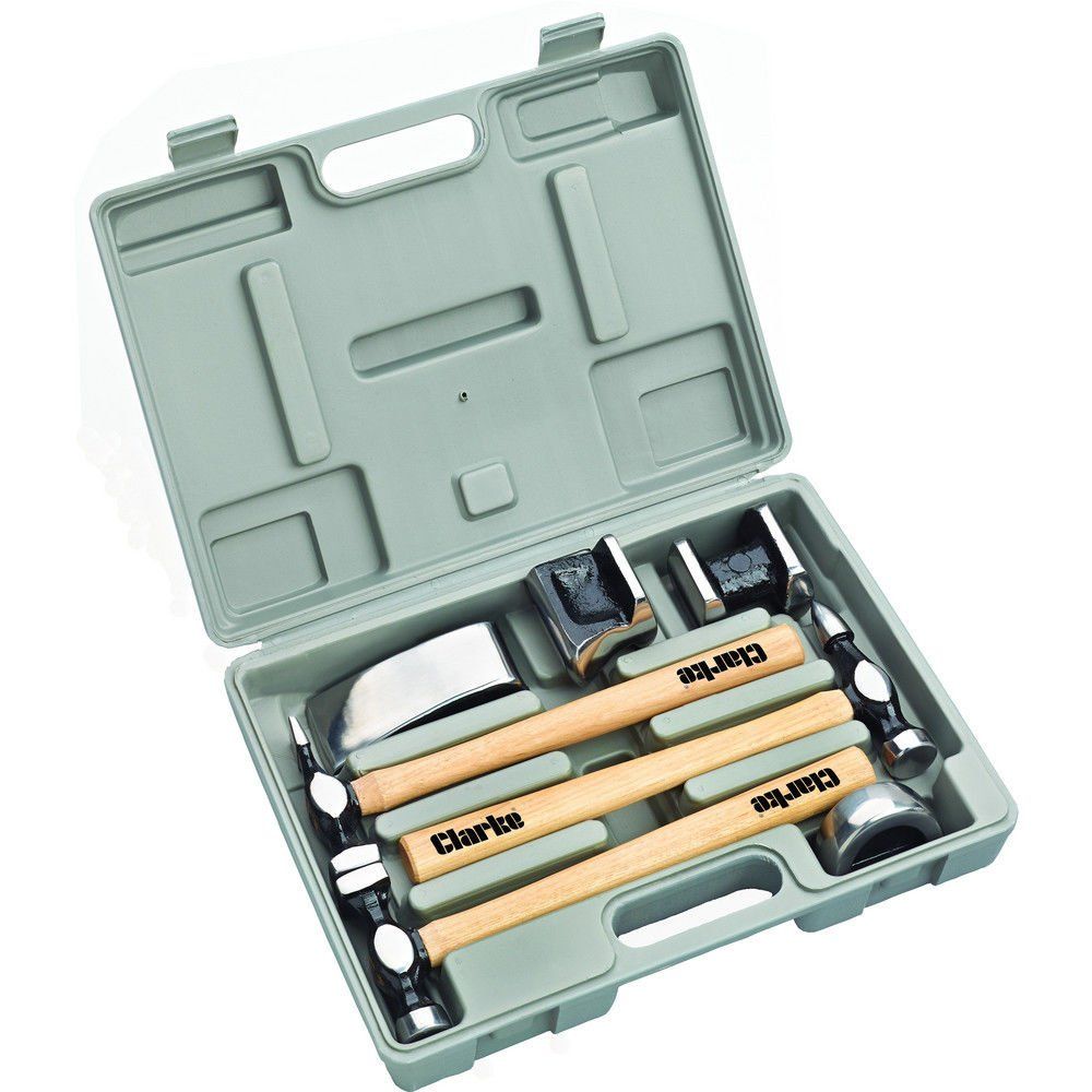 Clarke Clarke CPB7CH 7 piece Panel Beating Set With Hickory Shafts - Image 1