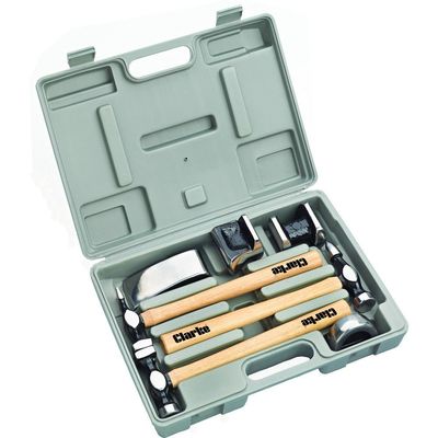Clarke Clarke CPB7CH 7 piece Panel Beating Set With Hickory Shafts