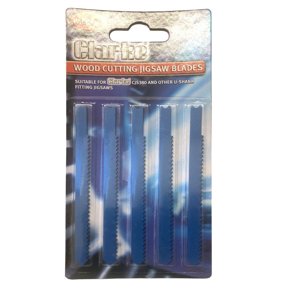 Clarke Clarke Replacement Jigsaw Blades For CJS380 - 5 pack Wood Cutting - Image 1