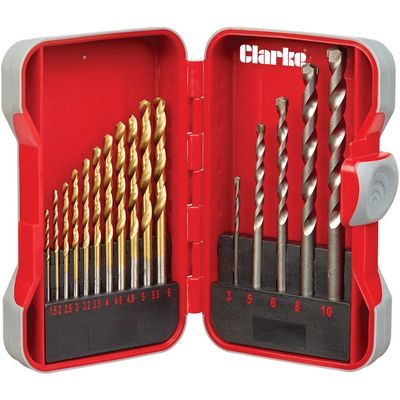 Clarke Clarke CHT765 17 Piece Combination Drill Bit Set (1.5-10mm)