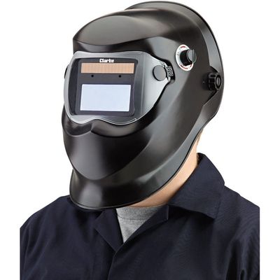 Clarke 6000706 Gwh4 Black Arc Activated Solar Powered Grinding/Welding Headshield