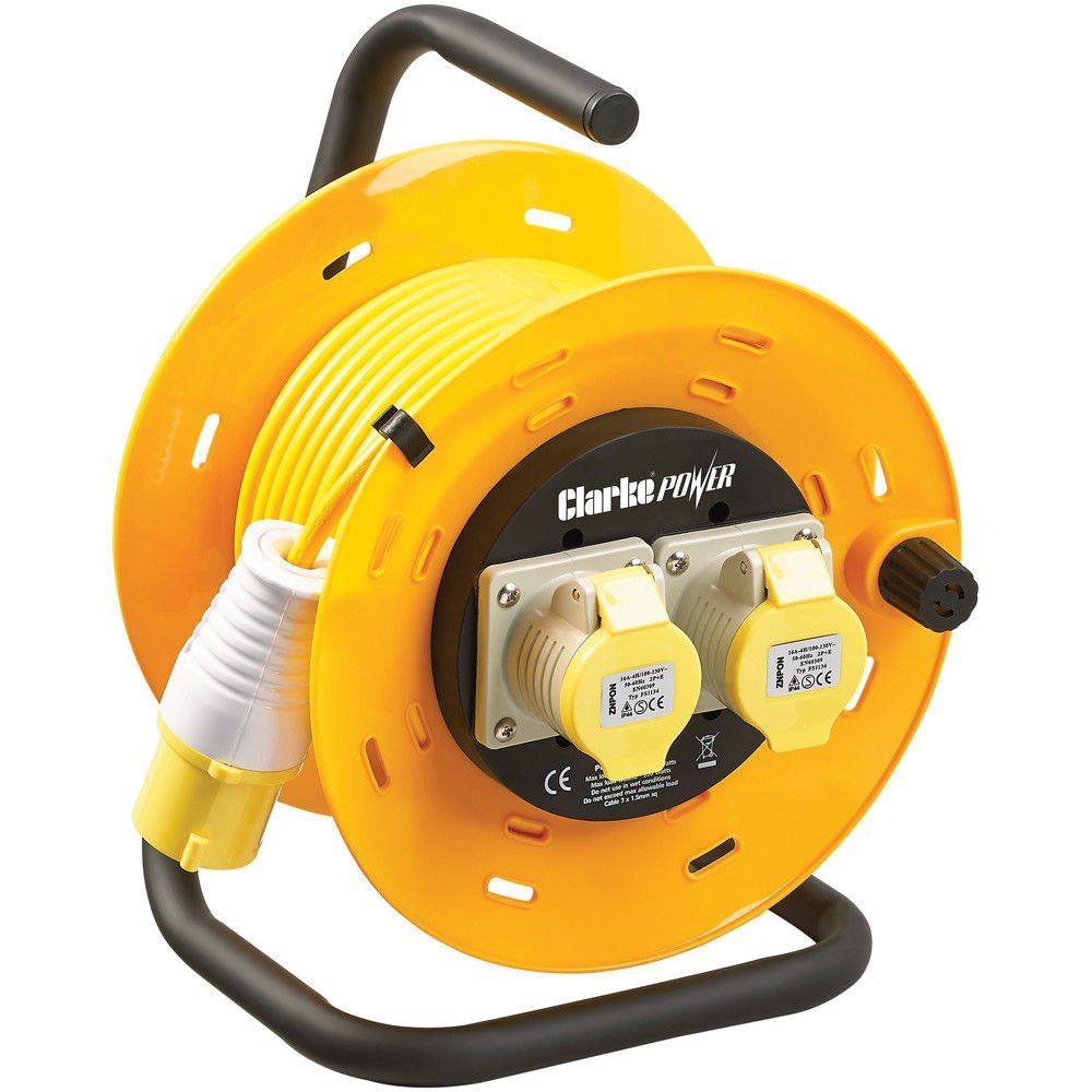 Clarke Clarke CCR2516A 2 Socket 25m Cable Reel (110V) - Image 1
