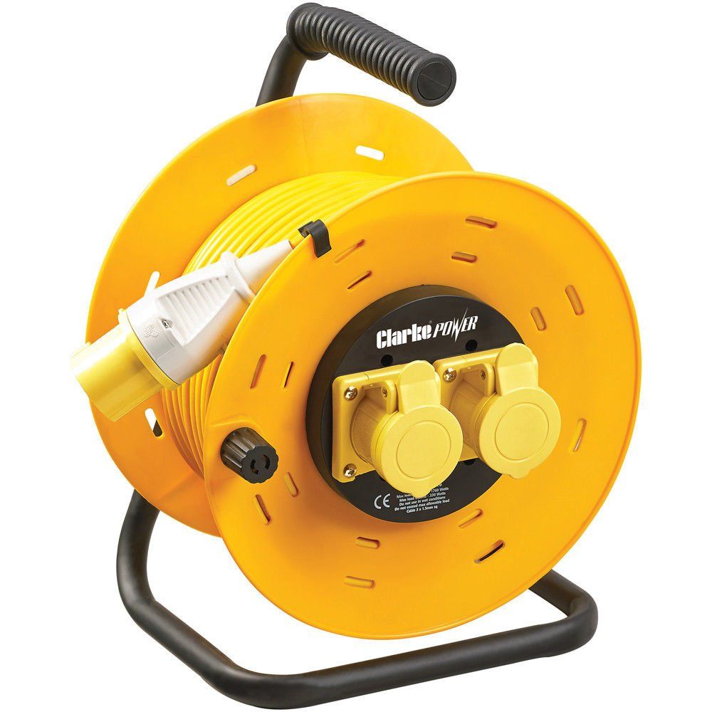 Clarke Clarke CCR5016A 2 Socket 50m 110V Cable Reel - Image 1