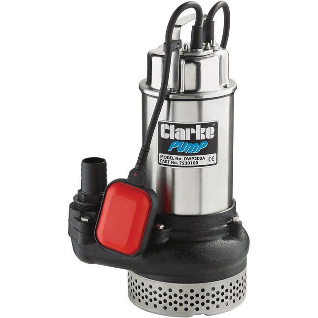 Clarke 7230100 Dwp200A 2 Submersible Dirty Water Pump With Float Switch - Image 1