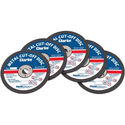 Clarke Clarke CAT145 3” Pack Of 5 Metal Cutting Discs