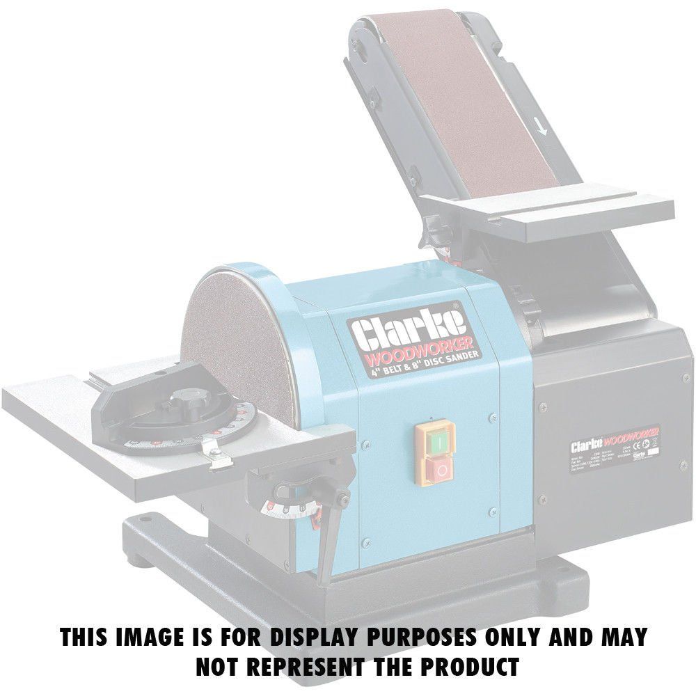 Clarke 8" (200mm) Sanding Discs For Clarke CS48 Belt And Disc Sander Pack Of 5 - Various Grits - Image 1