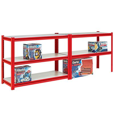 Clarke Clarke CS5265RP 1.2m Wide Span Boltless Shelving (Red)