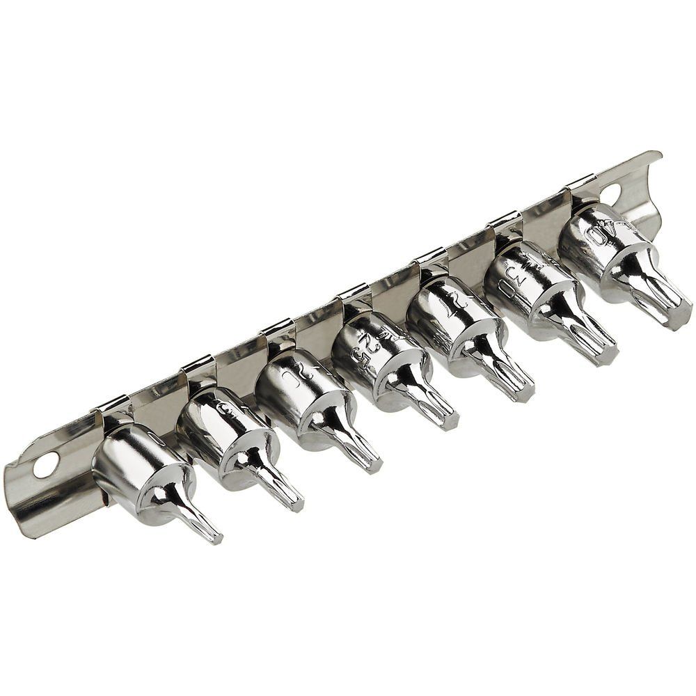 Clarke Clarke PRO333 7 Piece 1/4" Drive Torx Bit Set - Image 1