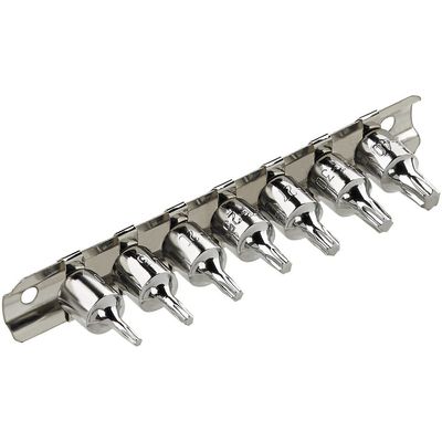 Clarke Clarke PRO333 7 Piece 1/4" Drive Torx Bit Set