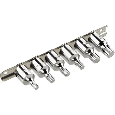Clarke Clarke PRO334 6 Piece 3/8" Drive Torx Bit Set