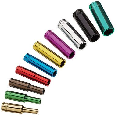 Clarke 1700745 Pro339 10 Piece 1/4 Drive Colour Coded Deep Socket Set - Thumbnail 2