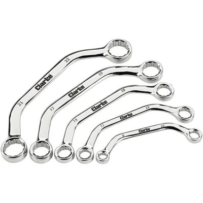 Clarke Clarke CHT810 5 piece 8 - 22mm Obstruction Ring Spanner Set