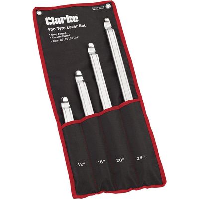 Clarke Clarke CHT819 4 Piece Automotive Tyre Lever Set: 12-24"