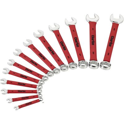 Clarke CHT812 14 Piece 6 - 32mm Cushion Grip Combination Spanner Set