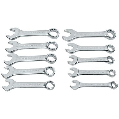 Clarke Clarke CHT808 10 piece 10 - 19mm Stubby Combination Spanner Set