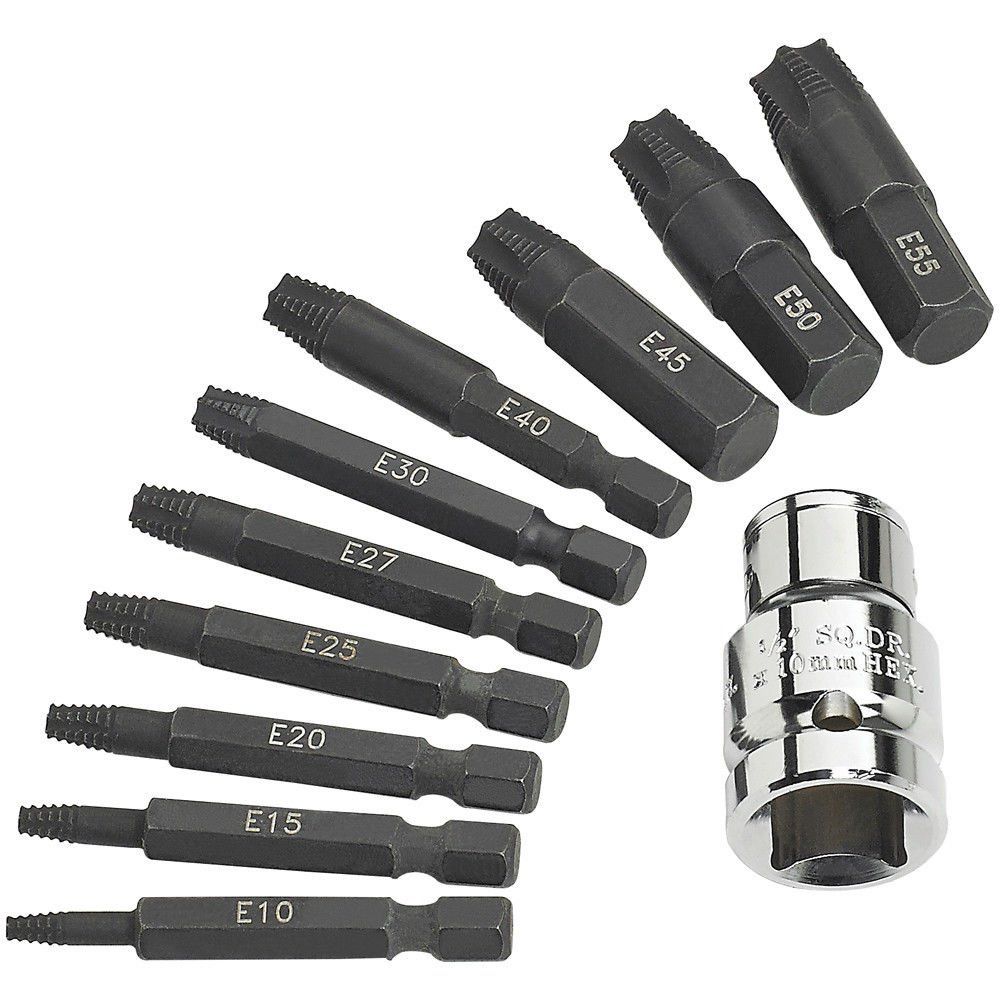 Clarke 1700738 Pro332 11 Piece Torx® Screw Extractor Set - Image 1