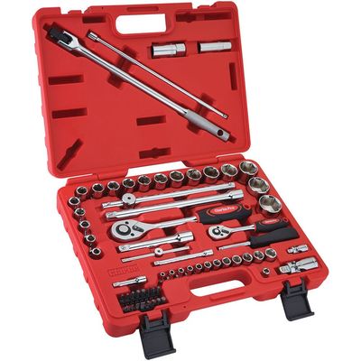 Clarke Clarke PRO389 62 Piece 1/2" & 1/4" Drive Socket & Bit Set
