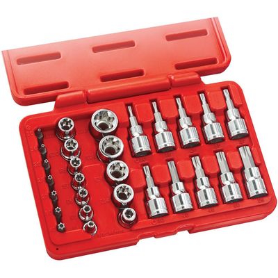 Clarke 1700762 Pro356 29 Piece 3/8 & 1/4 Drive Socket & Bit Set