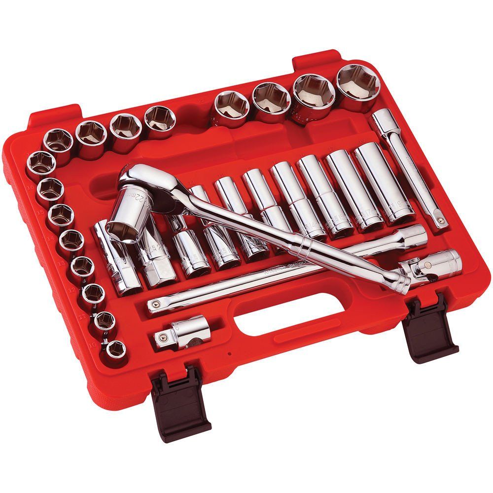 Clarke Clarke PRO378 32 Piece ½" Drive Metric Socket Set - Image 1