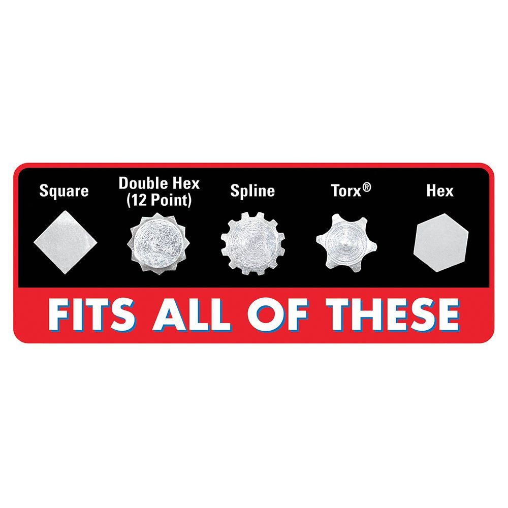 Clarke 1700791 Pro385 8 Piece 3/8 Deep Drive Multi-Fit Socket Set - Image 1