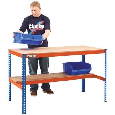 Clarke Clarke CWB300LS Heavy Duty Workbench with Shelf