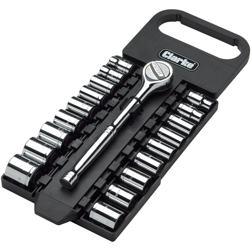Clarke Clarke PRO351 19 Piece 3/8" Drive Socket Set - Image 1
