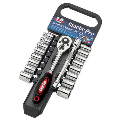 Clarke 1700763 Pro357 - 18 Piece 3/8in Drive Socket Set - Thumbnail 2