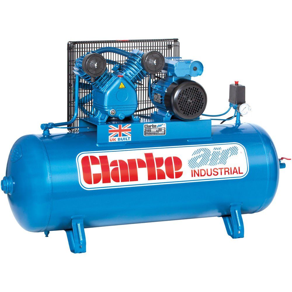 Clarke Clarke XEV16/150 (WIS) 14cfm 150 Litre 3HP Industrial Air Compressor (400V) - Image 1