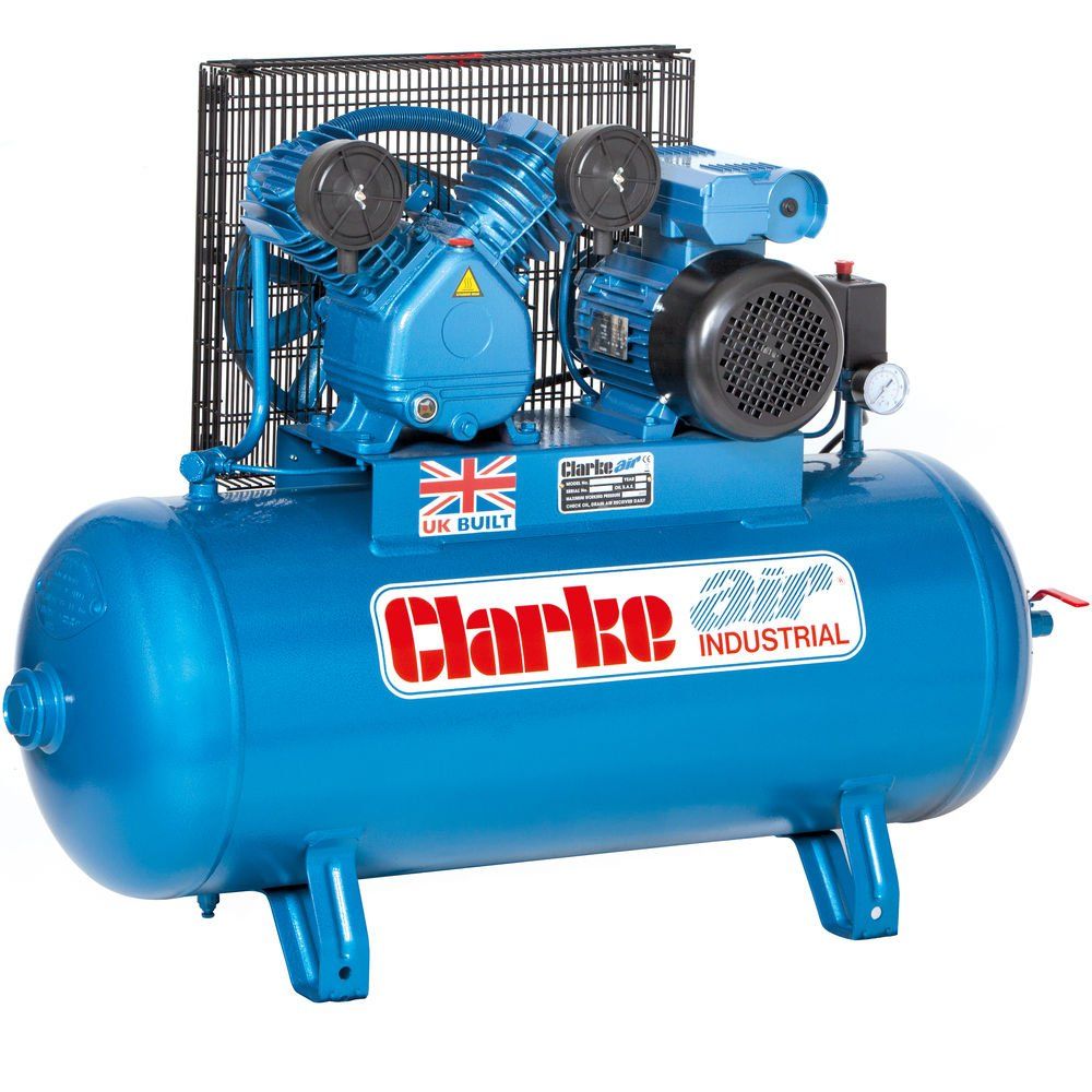 Clarke Clarke XEV16/100 (O/L) 14cfm 100 Litre 3HP Industrial Air Compressor (230V) - Image 1