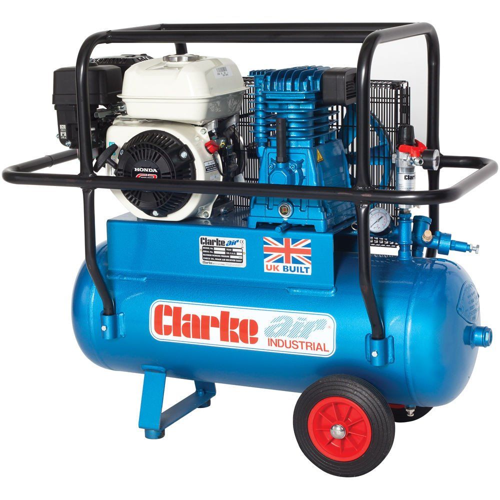 Clarke Clarke XPPH15/50 15cfm 50 Litre 6.5HP Portable Petrol Air Compressor with Cage - Image 1
