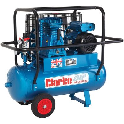 Clarke Clarke XEP15H/50 (O/L) 14cfm 50 Litre 3HP Industrial Air Compressor with Cage (110V)
