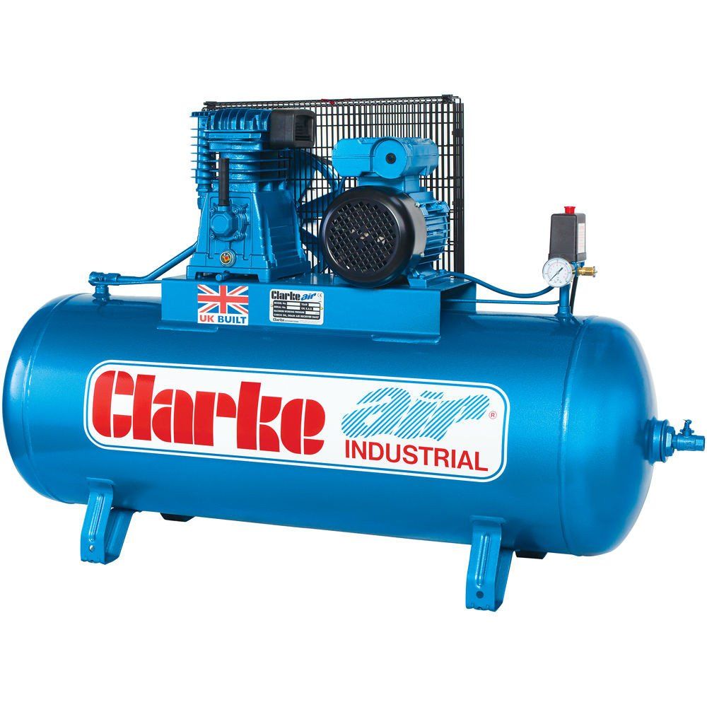 Clarke Clarke XE15/150 (WIS) 14cfm 150 Litre 3HP Industrial Air Compressor (400V) - Image 1