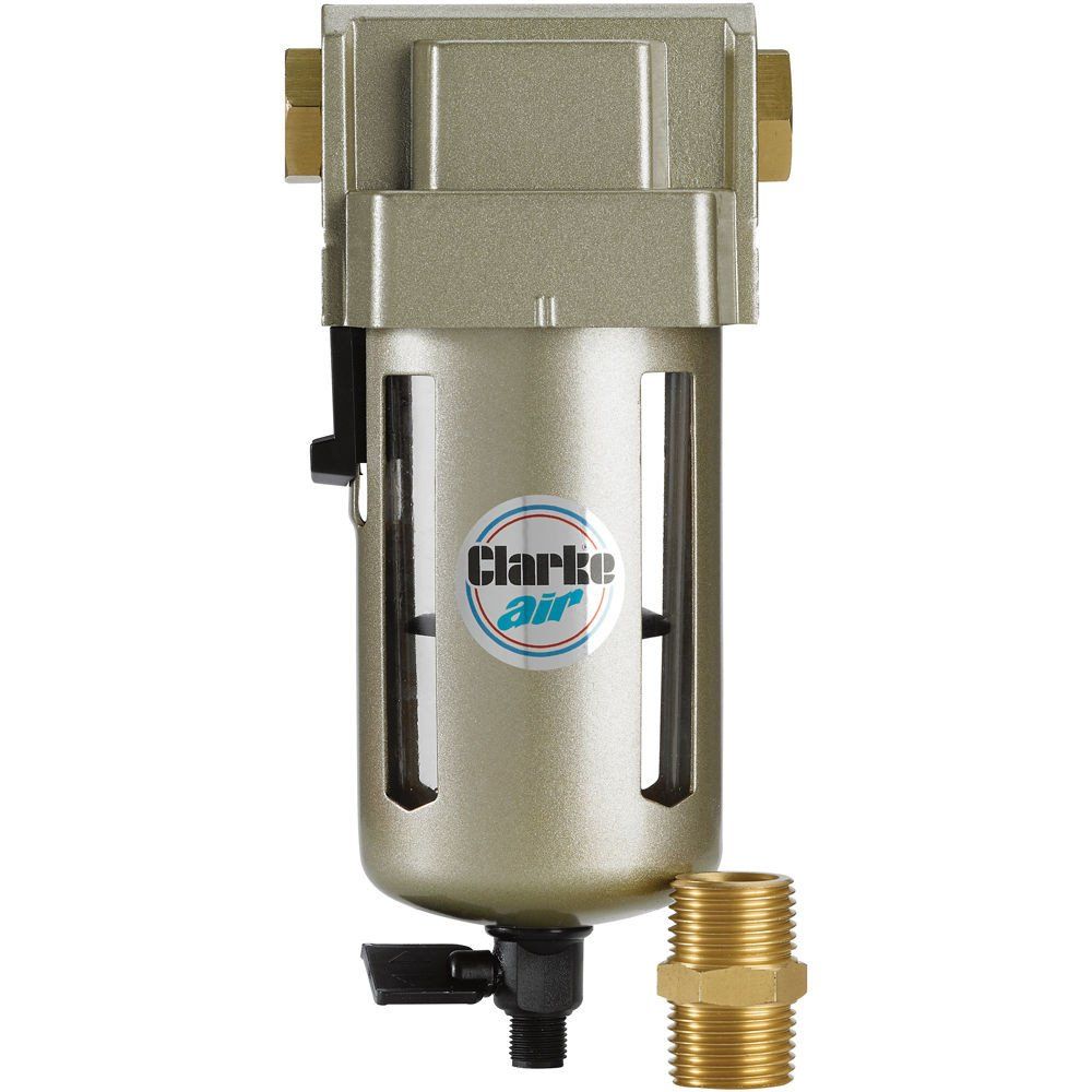 Clarke Clarke CAT159 ½" BSP In-line Manual Drain Air Filter - Image 1