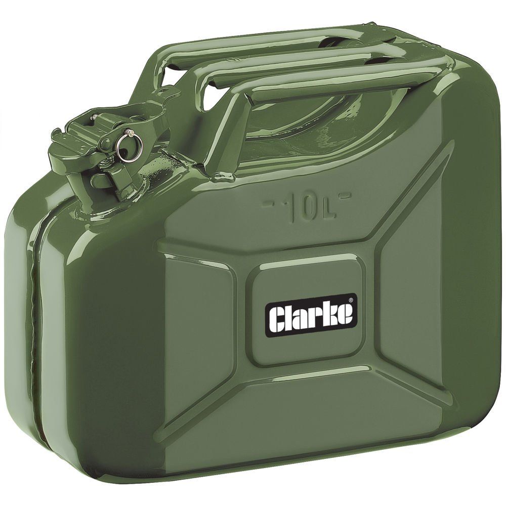 Clarke Clarke JC10LG 10 Litre Fuel Can (Green) - Image 1