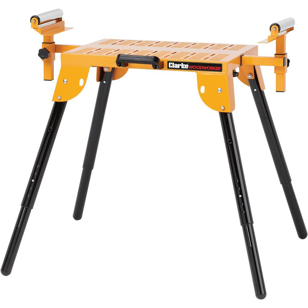 Clarke Clarke CMSSR Folding Mitre Saw Stand with Rollers - Image 1