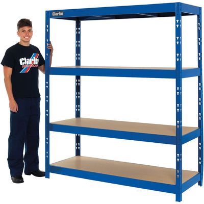 Clarke Clarke CSM4350/60BL 350kg Boltless Shelving (Blue)