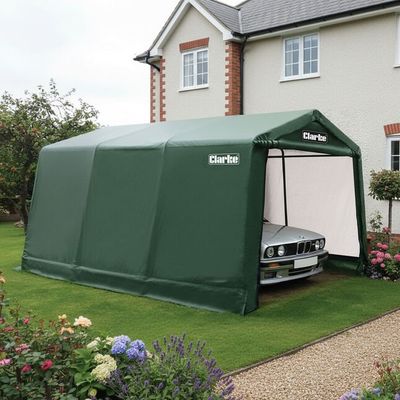 Clarke 3503570 Cig81015 Heavy Duty Instant Garage / Workshop - Green (4.5 X 3 X 2.4M)