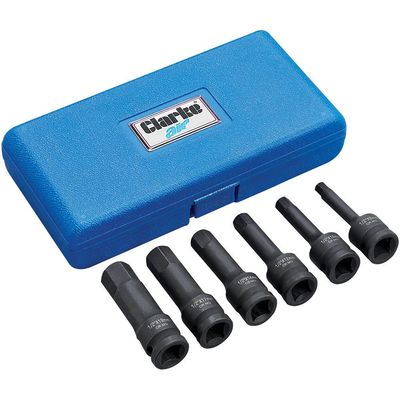 Clarke Clarke CIS12/6HB 6 Piece ½” Square Drive Hex Impact Sockets - Metric