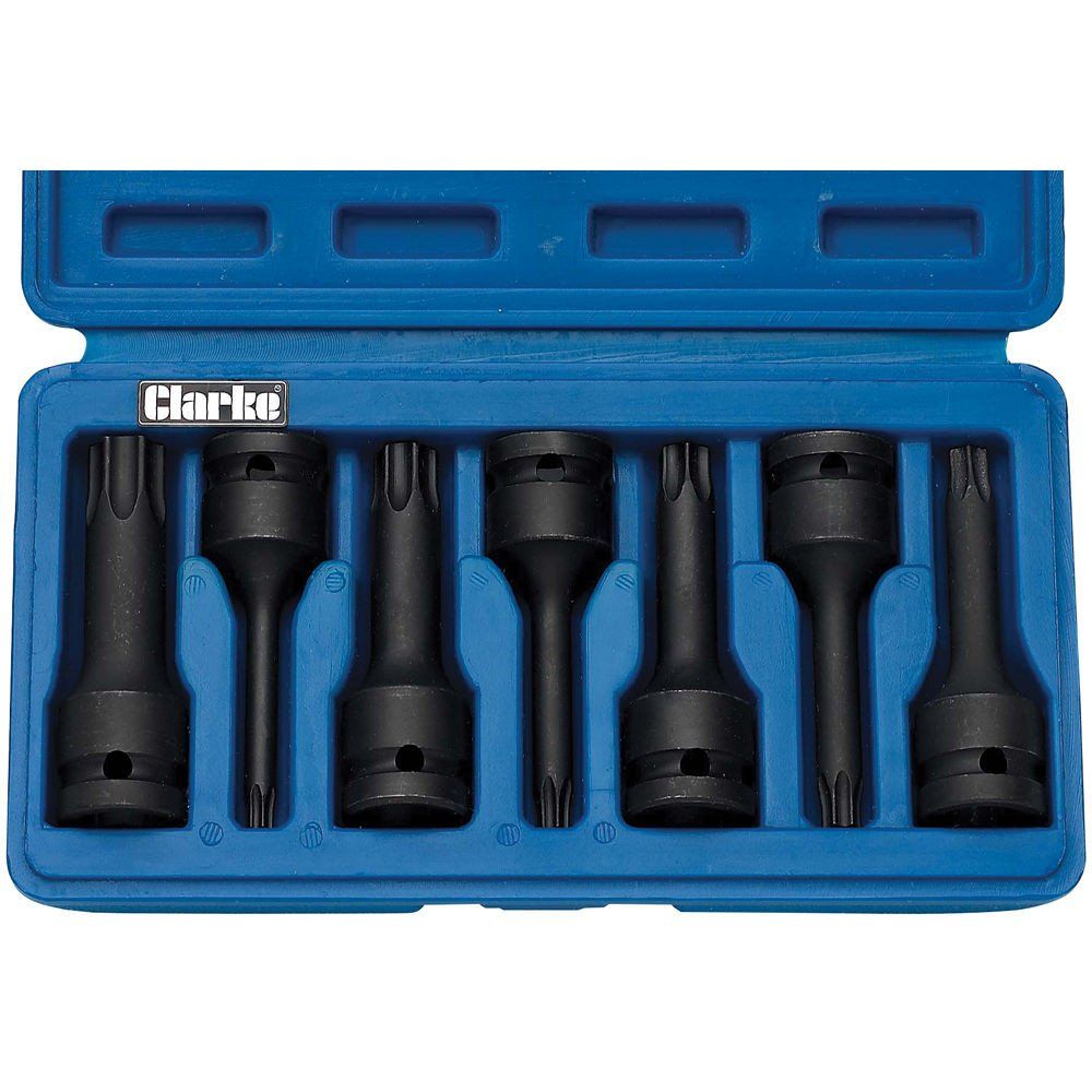 Clarke Clarke CIS12/7SB 7 Piece TRX Star Impact Bits - Image 1