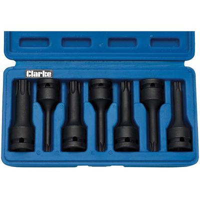 Clarke Clarke CIS12/7SB 7 Piece TRX Star Impact Bits