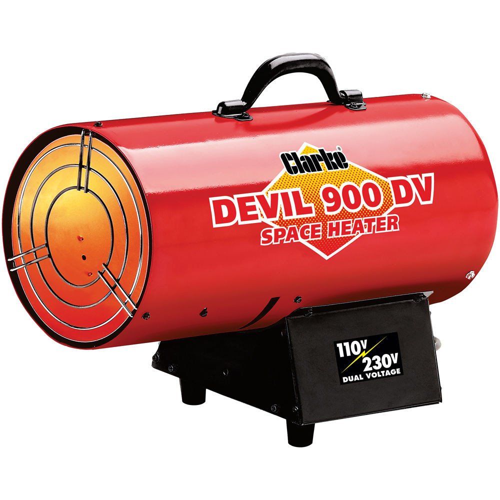Clarke Clarke DEVIL900DV 24.9kW Dual Voltage Propane Gas Space Heater (110V/230V) - Image 1