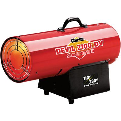Clarke Clarke DEVIL2100DV 50kW Dual Voltage Propane Gas Fired Space Heater (110V/230V)