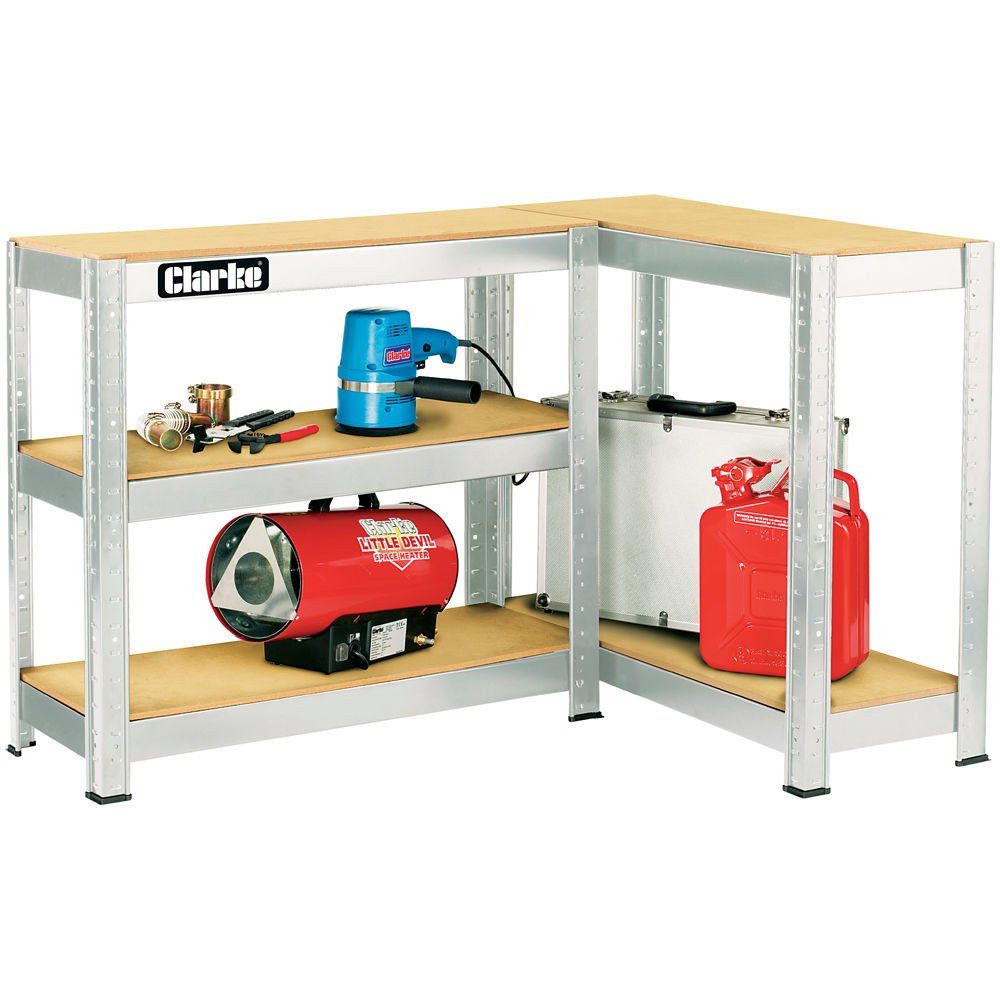 Clarke Clarke CSM5150S Heavy Duty 150kg Boltless Shelving (Silver) - Image 1